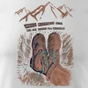 Koszulka outdoor w góry dla turysty namiot Tatry z butami buty górskie męska biała REGULAR S