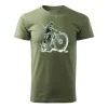 Koszulka rowerowa na rower z rowerem górskim MTB Downhill Mountain Bike męska khaki REGULAR XXL