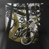 Koszulka rowerowa na rower z rowerem górskim MTB Góry Mountain Bike męska czarna REGULAR M