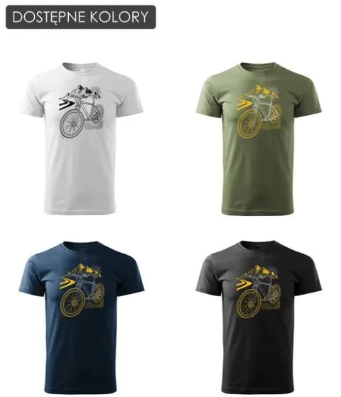 Koszulka rowerowa na rower z rowerem górskim MTB Góry Mountain Bike męska khaki REGULAR L