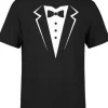 KOSZULKA SMOKING Z NADRUKIEM MĘSKA KRAWAT ROZM S T-SHIRT MĘSKI TSHIRT
