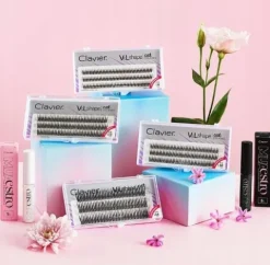 Kępki rzęs Clavier V&L Shape cat eyelashes skręt L - 10mm