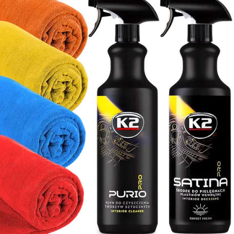 K2 Purio Satina 4 Mikrofibry Zestaw Do Czyszczenia Pielęgnacji Auta