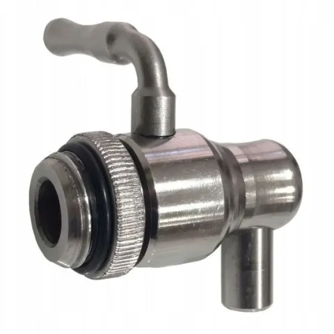 KRAN zawór kulowy STAL nierdzewna INOX gwint 1/2 cala 1/2" KRANIK do beczka