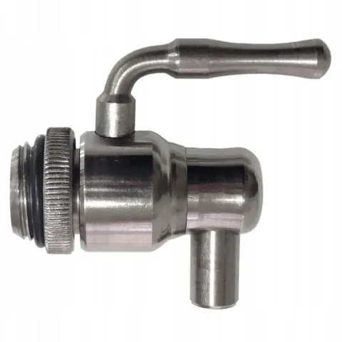 KRAN zawór kulowy STAL nierdzewna INOX gwint 1/2 cala 1/2" KRANIK do beczka