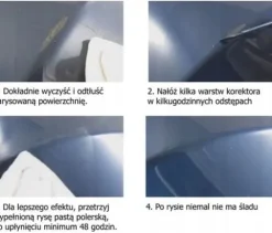 KREDKA DO USUWANIA RYS Z LAKIERU KOREKTOR BIAŁY