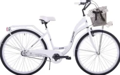 (K25) Rower miejski damski Kozbike 28 biały 3 biegi