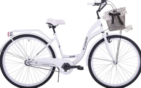 (K25) Rower miejski damski Kozbike 28 biały 3 biegi