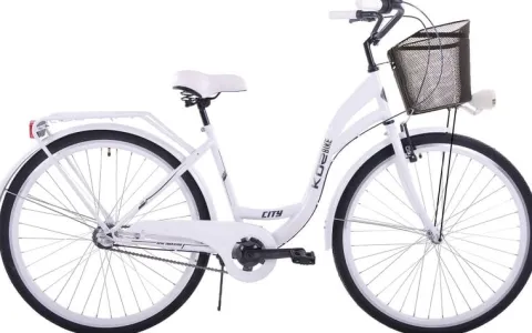 (K25) Rower miejski damski Kozbike 28 biały 3 biegi