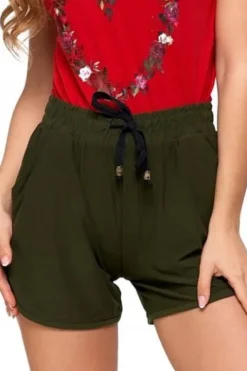 KRÓTKIE SPODENKI DAMSKIE DRESOWE Z KIESZENIAMI ELASTYCZNE MORAJ R.3XL