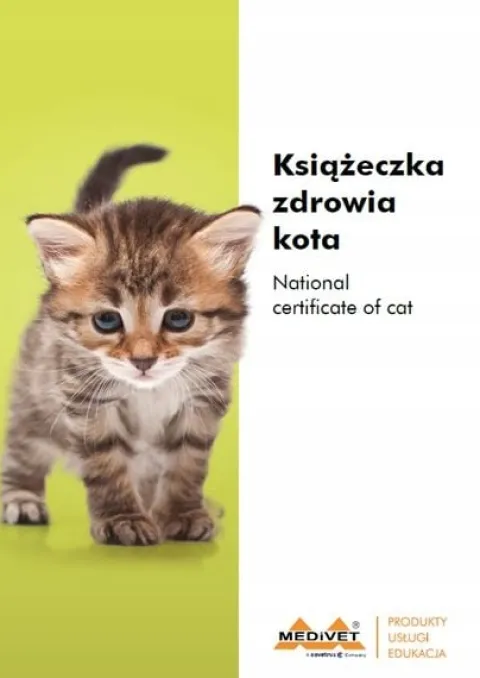 Książeczka zdrowia kota międzynarodowa