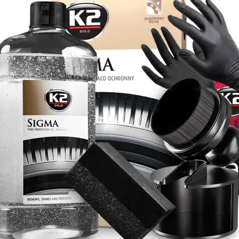 K2 Sigma Dressing Czernidło Do Opon Aplikator Pędzelek Gęste Włosie