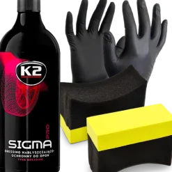 K2 SIGMA PRO 1L DRESSING NABŁYSZCZA PIELĘGNUJE CZERNIDŁO DO OPON PLASTIKÓW