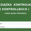 Książka czasu pracy kierowcy KONTROLLBUCH PL - DE - 10 szt.