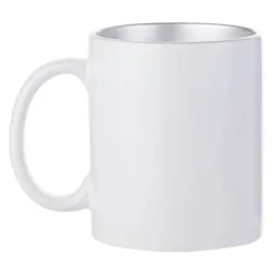 Kubek 330 ml ze srebrnym wnętrzem Sublimacja Termotransfer