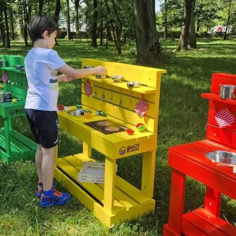 Kuchnia błotna z akcesoriami Niebieska