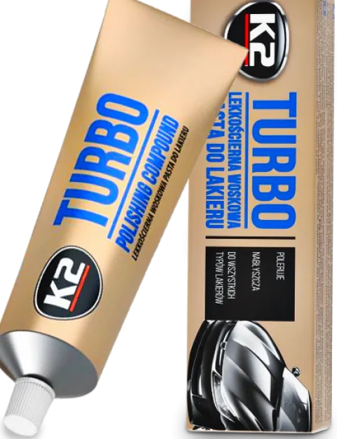 K2 ULTRA CUT PASTA POLERSKA TURBO ZESTAW GĄBEK DO POLEROWANIA USUWANIA RYS