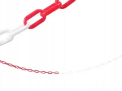 Kunststoffkette 25 M Blockierend 6 Mm Warnung Weiss-Rot