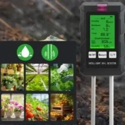 Kwasomierz gleby tester podłoża pH ziemi miernik temperatury wilgotność 6w1