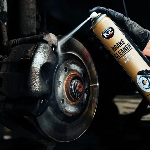 K2 ZESTAW LAKIER FARBA DO MALOWANIA ZACISKÓW HAMULCOWYCH SPRAY CZERWONY