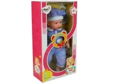 Lalka Bobas 45 cm Niebieskie Ubranie