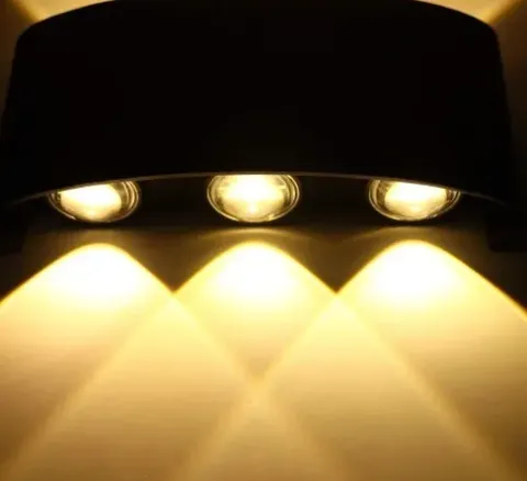 LAMPA ŚCIENNA ELEWACYJNA ZEWNĘTRZNY KINKIET LED 4W IP65 GÓRA DÓŁ