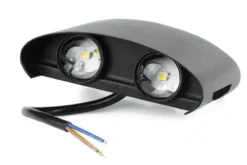LAMPA ŚCIENNA ELEWACYJNA ZEWNĘTRZNY KINKIET LED 4W IP65 GÓRA DÓŁ