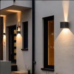 LAMPA ŚCIENNA ELEWACYJNA ZEWNĘTRZNY KINKIET LED 5W IP65 GÓRA DÓŁ LOFT