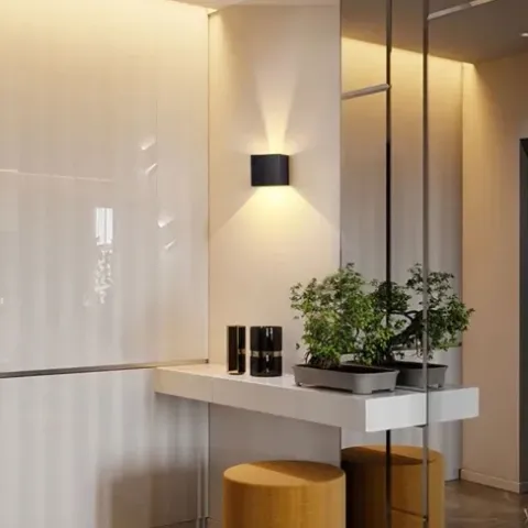 LAMPA ŚCIENNA ELEWACYJNA ZEWNĘTRZNY KINKIET LED 5W IP65 GÓRA DÓŁ LOFT