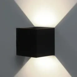 LAMPA ŚCIENNA ELEWACYJNA ZEWNĘTRZNY KINKIET LED 6W IP65 GÓRA DÓŁ LOFT