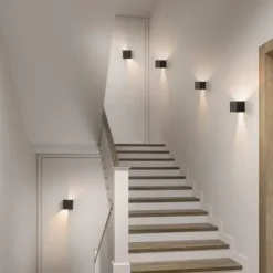 LAMPA ŚCIENNA ELEWACYJNA ZEWNĘTRZNY KINKIET LED 6W IP65 GÓRA DÓŁ LOFT