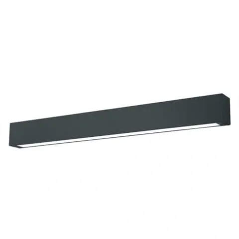 Lampa ścienna, kinkiet IBROS L czarny IP44 do łazienki
