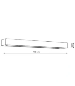 Lampa ścienna, kinkiet IBROS L czarny IP44 do łazienki