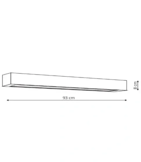 Lampa ścienna, kinkiet IBROS L czarny IP44 do łazienki