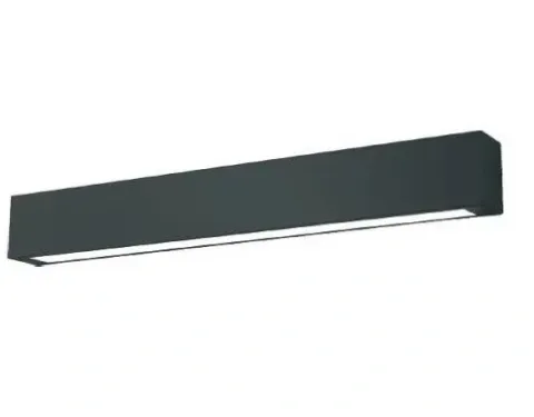 Lampa ścienna, kinkiet IBROS L czarny IP44 do łazienki
