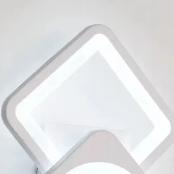 LAMPA ŚCIENNA KINKIET LED KWADRAT BIAŁY 24W 6000K DO SALONU, JADALNI