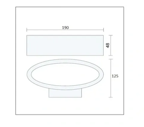 LAMPA ŚCIENNA ZEWNĘTRZNA KINKIET LED 230V 6W IP54