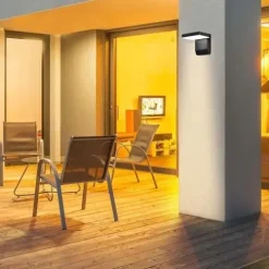 Lampa ścienna zewnętrzna oprawa elewacyjna LED 20W czarna V-TAC