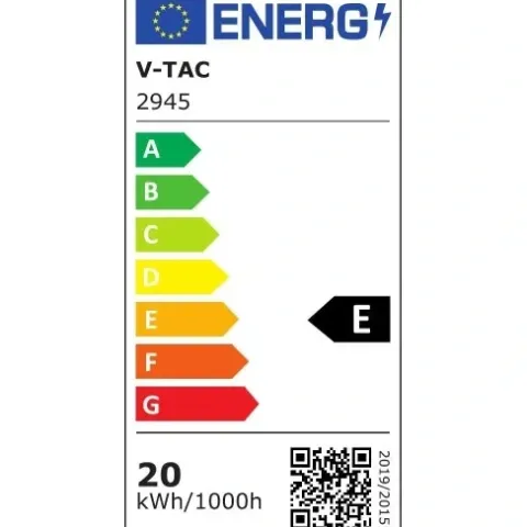 Lampa ścienna zewnętrzna oprawa elewacyjna LED 20W czarna V-TAC