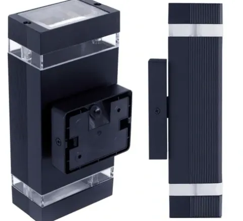 Lampa elewacyjna LED kinkiet ogrodowy Antracyt 2xGU10 aluminium IP54