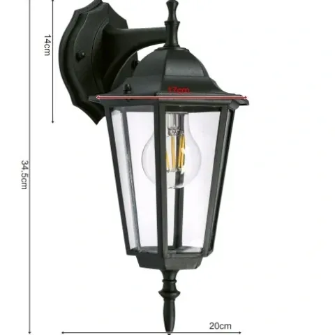 Lampa elewacyjna LED kinkiet ogrodowy LATARNIA E27
