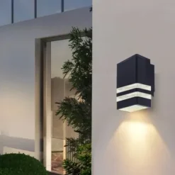Lampa elewacyjna LED kinkiet ogrodowy Antracyt 1xGU10 aluminium IP54
