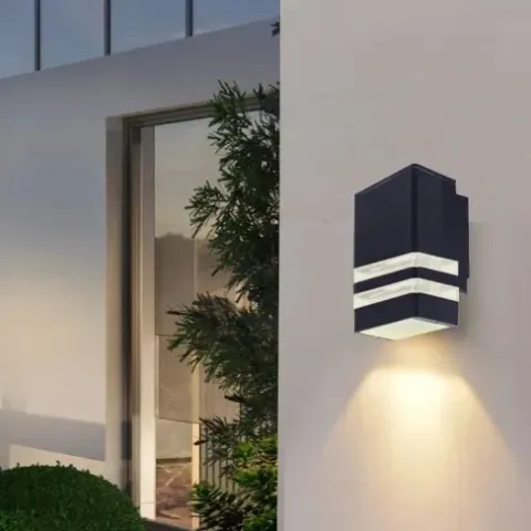 Lampa elewacyjna LED kinkiet ogrodowy Antracyt 1xGU10 aluminium IP54