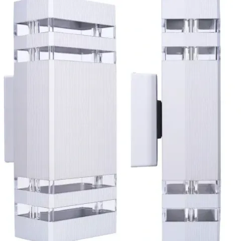 Lampa elewacyjna LED zewnętrzna kinkiet ogrodowy 2xGU10 aluminium IP54