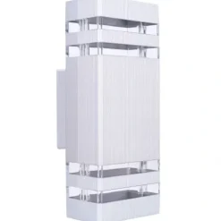 Lampa elewacyjna LED zewnętrzna kinkiet ogrodowy 2xGU10 aluminium IP54