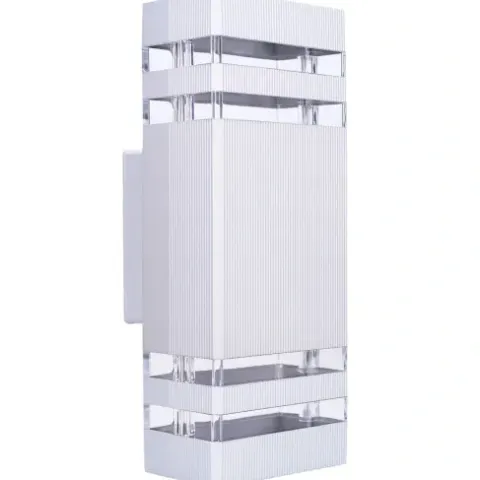 Lampa elewacyjna LED zewnętrzna kinkiet ogrodowy 2xGU10 aluminium IP54