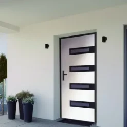 Lampa elewacyjna zewnętrzna kinkiet ogrod QR10b BK