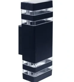 Lampa elewacyjna zewnętrzna kinkiet ogrodowy 2xGU10 aluminium IP54