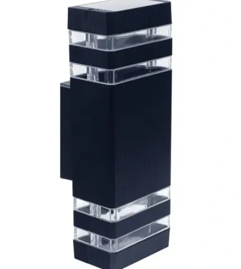 Lampa elewacyjna zewnętrzna kinkiet ogrodowy 2xGU10 aluminium IP54