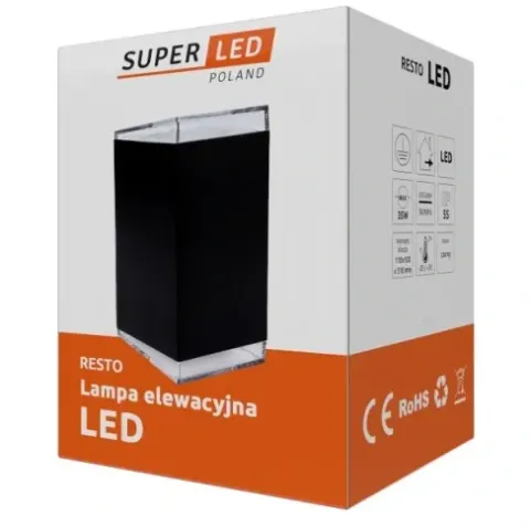 Lampa kinkiet ogrodowy elewacyjna 2x 7W LED